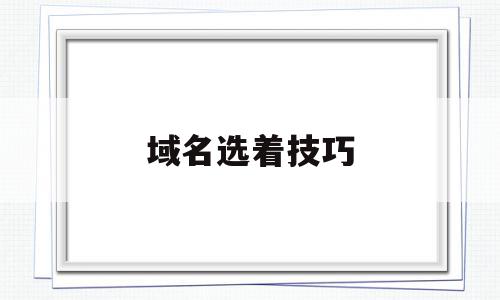 域名选着技巧(域名选择的规则),域名选着技巧(域名选择的规则),域名选着技巧,营销,网站建设,赚钱,第1张