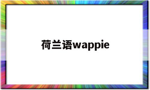 荷兰语wappie(荷兰kvknumber什么意思)