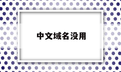 中文域名没用(中文域名有人用吗),中文域名没用(中文域名有人用吗),中文域名没用,信息,浏览器,投资,第1张