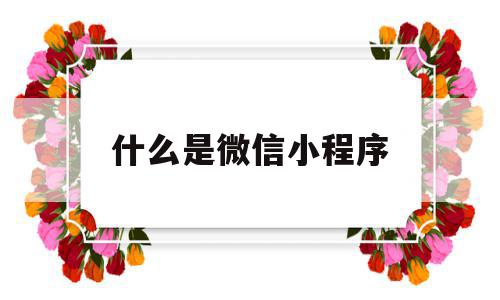 什么是微信小程序(什么是微信小程序付款),什么是微信小程序(什么是微信小程序付款),什么是微信小程序,微信,APP,app,第1张