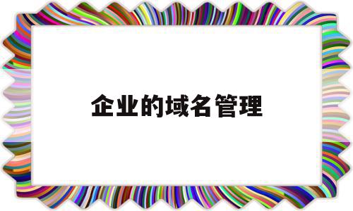 企业的域名管理(什么叫企业域名),企业的域名管理(什么叫企业域名),企业的域名管理,模板,账号,浏览器,第1张