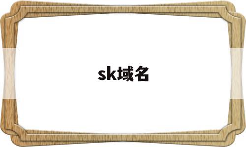 sk域名(sk域名注册)