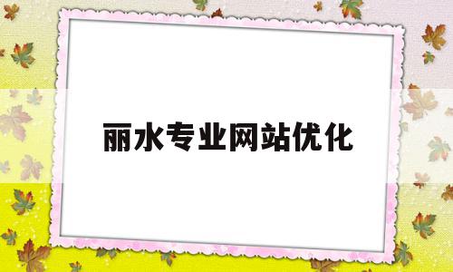 丽水专业网站优化(浙江丽水网络科技有限公司),丽水专业网站优化(浙江丽水网络科技有限公司),丽水专业网站优化,信息,微信,营销,第1张