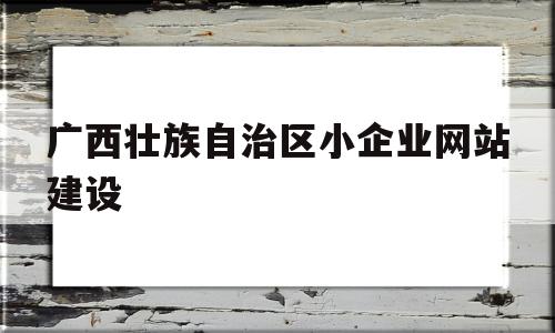 广西壮族自治区小企业网站建设(广西壮族自治区小企业网站建设方案)