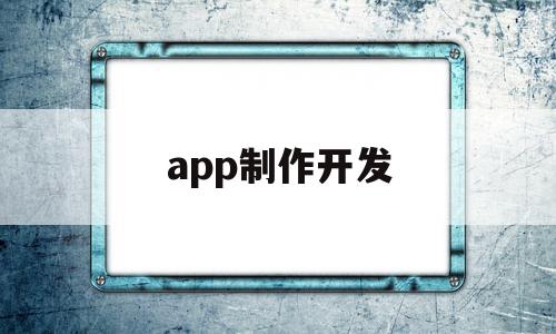 app制作开发(app制作开发团队)