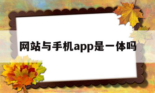 网站与手机app是一体吗(手机app网址和电脑端一样吗),网站与手机app是一体吗,信息,百度,微信,第1张 网站与手机app是一体吗(手机app网址和电脑端一样吗),网站与手机app是一体吗(手机app网址和电脑端一样吗),网站与手机app是一体吗,信息,百度,微信,第1张