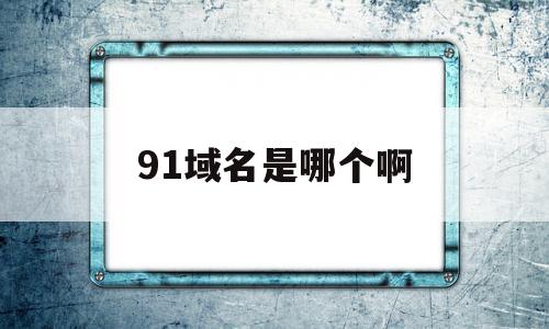 91域名是哪个啊(域名估价哪个网站准确)