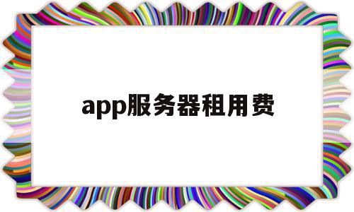 app服务器租用费(租用服务器怎么收费)