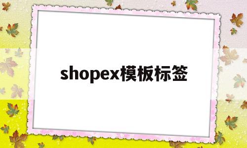 shopex模板标签(shopee标题生成器)