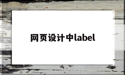 网页设计中label(dw网页设计软件下载)
