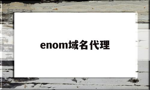 enom域名代理(域名代理ip)