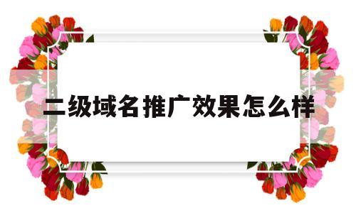 二级域名推广效果怎么样(二级域名有什么作用),二级域名推广效果怎么样,百度,文章,营销,第1张 二级域名推广效果怎么样(二级域名有什么作用),二级域名推广效果怎么样(二级域名有什么作用),二级域名推广效果怎么样,百度,文章,营销,第1张