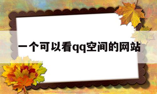 一个可以看qq空间的网站(可以看空间的软件)