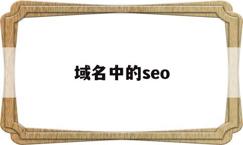 域名中的seo(域名中的edu表示)