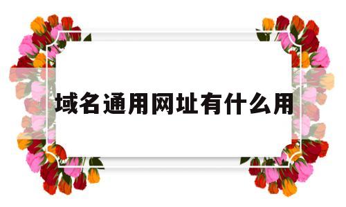 域名通用网址有什么用(域名等同于网址吗),域名通用网址有什么用(域名等同于网址吗),域名通用网址有什么用,第1张