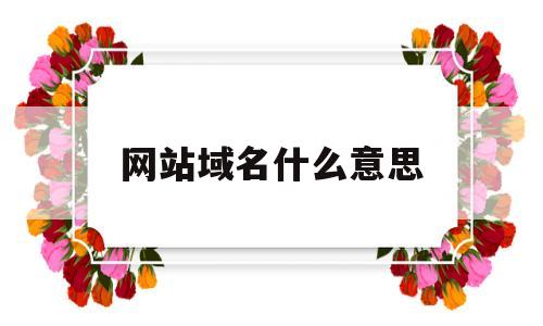 网站域名什么意思(网站域名是啥),网站域名什么意思(网站域名是啥),网站域名什么意思,视频,网站建设,企业网站,第1张