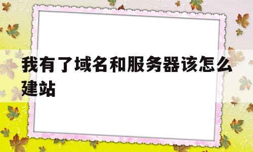 我有了域名和服务器该怎么建站(自己做域名服务器),我有了域名和服务器该怎么建站(自己做域名服务器),我有了域名和服务器该怎么建站,百度,视频,微信,第1张