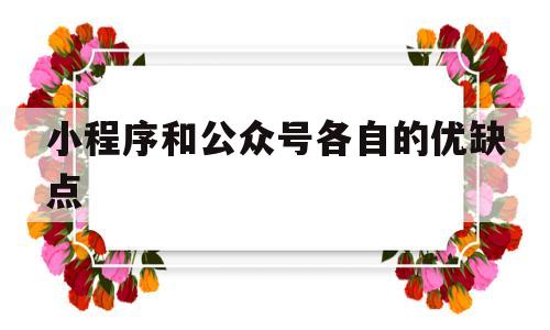 小程序和公众号各自的优缺点(小程序和公众号的差别),小程序和公众号各自的优缺点(小程序和公众号的差别),小程序和公众号各自的优缺点,信息,微信,营销,第1张
