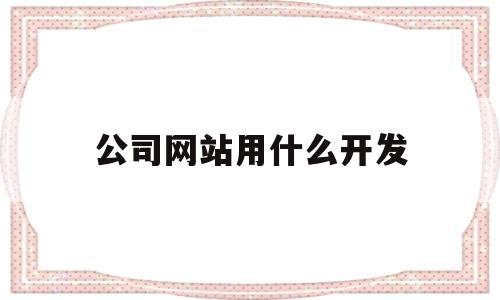 公司网站用什么开发(公司网站用什么开发的),公司网站用什么开发(公司网站用什么开发的),公司网站用什么开发,模板,百度,文章,第1张