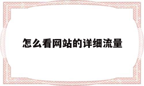 怎么看网站的详细流量(如何查看网站流量),怎么看网站的详细流量(如何查看网站流量),怎么看网站的详细流量,百度,营销,排名,第1张