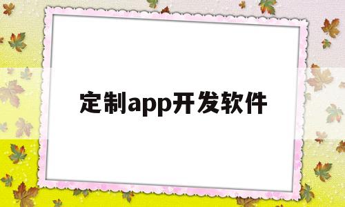定制app开发软件(定制开发app的注意事项),定制app开发软件(定制开发app的注意事项),定制app开发软件,第1张