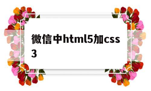 微信中html5加css3(微信html5网页),微信中html5加css3(微信html5网页),微信中html5加css3,第1张