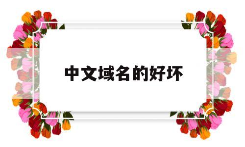 中文域名的好坏(中文域名什么样),中文域名的好坏(中文域名什么样),中文域名的好坏,第1张