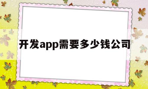 开发app需要多少钱公司(开发app要花多少钱),开发app需要多少钱公司(开发app要花多少钱),开发app需要多少钱公司,第1张