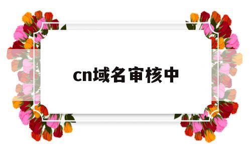 cn域名审核中(域名审核期什么意思),cn域名审核中(域名审核期什么意思),cn域名审核中,第1张